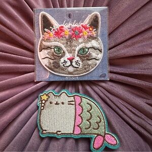 Cute iron on cat patch bundle